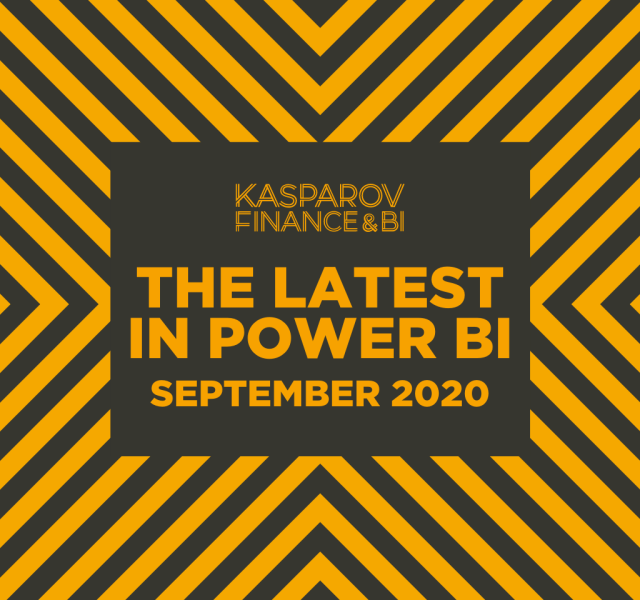 Latest in Power BI september Kasparov Finance & BI